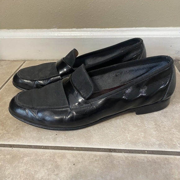 Salvatore Ferragamo Other - Men's SALVATORE FERRAGAMO 'Tuxedo' Black Leather Loafers Size US 9.5 - D